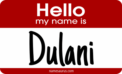 Hello my name is Dulani png download