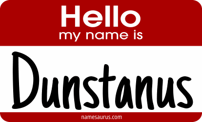 Hello my name is Dunstanus png download