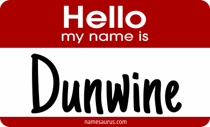 Hello my name is Dunwine png download