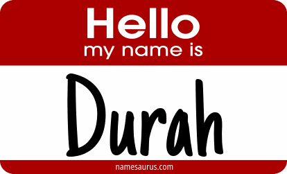 Hello my name is Durah png download