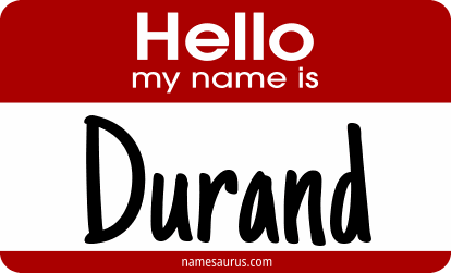 Hello my name is Durand png download