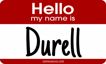Hello my name is Durell png download