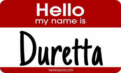 Hello my name is Duretta png download