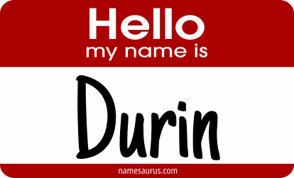 Hello my name is Durin png download