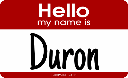 Hello my name is Duron png download