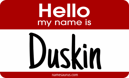 Hello my name is Duskin png download