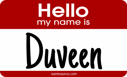 Hello my name is Duveen png download