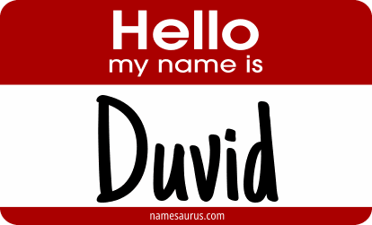 Hello my name is Duvid png download