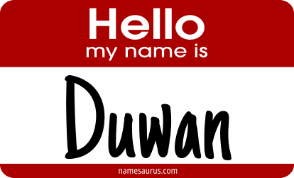 Hello my name is Duwan png download