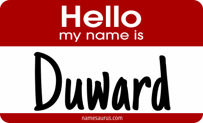 Hello my name is Duward png download