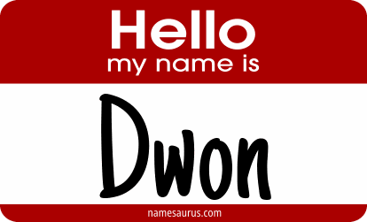 Hello my name is Dwon png download