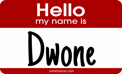 Hello my name is Dwone png download