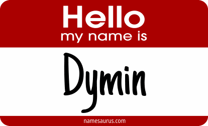 Hello my name is Dymin png download