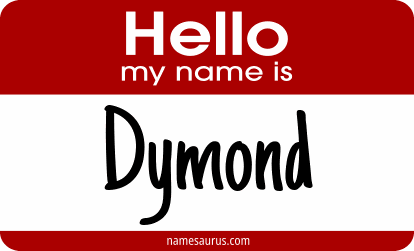 Hello my name is Dymond png download