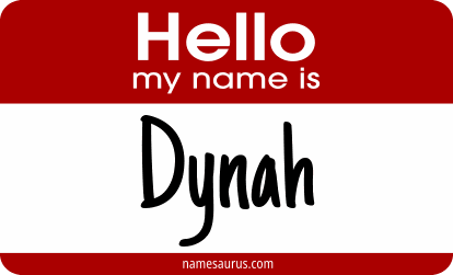 Hello my name is Dynah png download