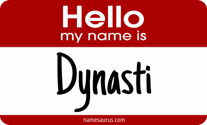 Hello my name is Dynasti png download