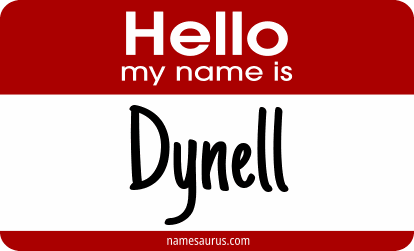 Hello my name is Dynell png download