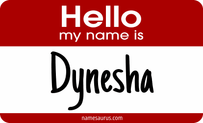 Hello my name is Dynesha png download