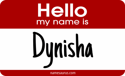 Hello my name is Dynisha png download