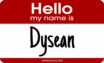 Hello my name is Dysean png download