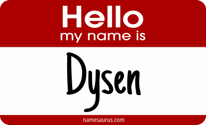 Hello my name is Dysen png download