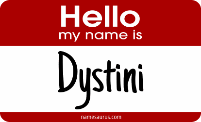 Hello my name is Dystini png download