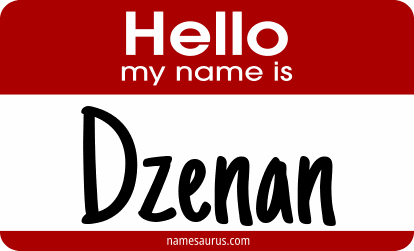 Hello my name is Dzenan png download