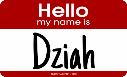 Hello my name is Dziah png download