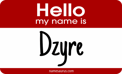 Hello my name is Dzyre png download