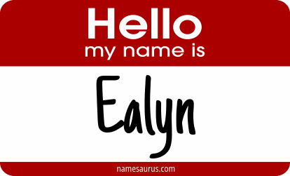 Hello my name is Ealyn png download