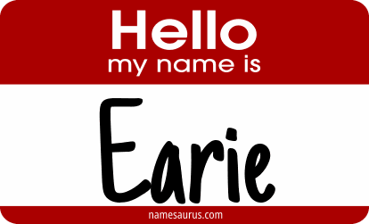Hello my name is Earie png download