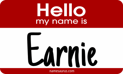 Hello my name is Earnie png download