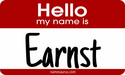 Hello my name is Earnst png download