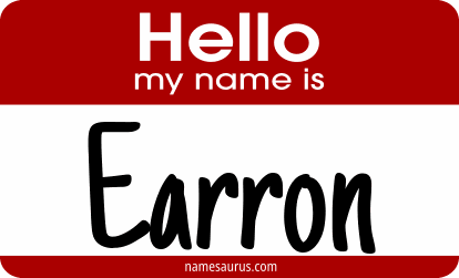 Hello my name is Earron png download