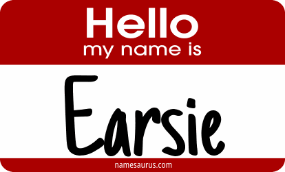 Hello my name is Earsie png download