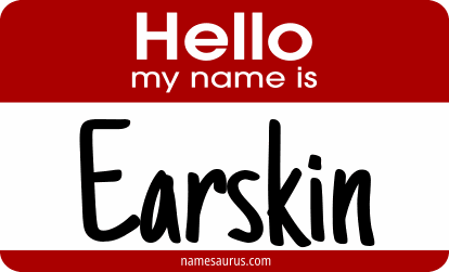 Hello my name is Earskin png download