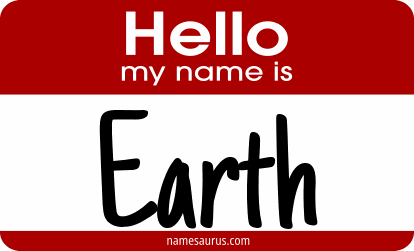 Hello my name is Earth png download