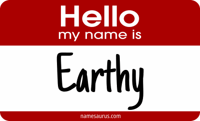 Hello my name is Earthy png download