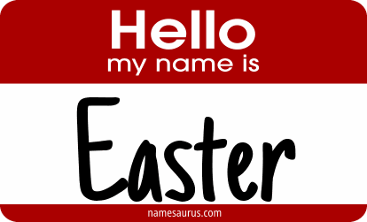 Hello my name is Easter png download