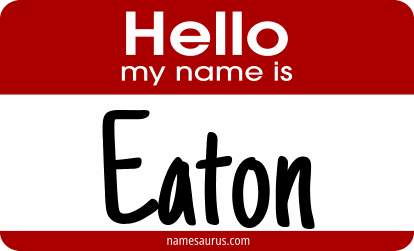 Hello my name is Eaton png download