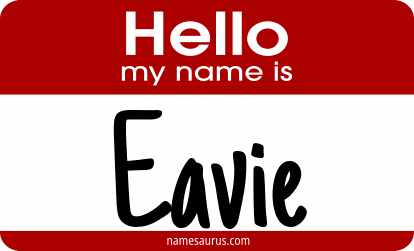 Hello my name is Eavie png download