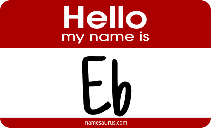 Hello my name is Eb png download