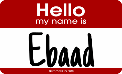 Hello my name is Ebaad png download