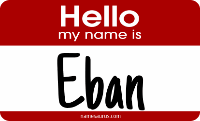 Hello my name is Eban png download