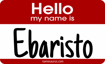 Hello my name is Ebaristo png download