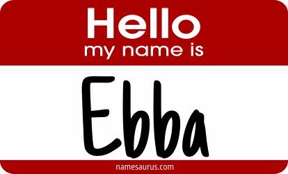 Hello my name is Ebba png download