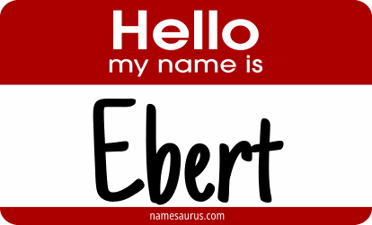 Hello my name is Ebert png download