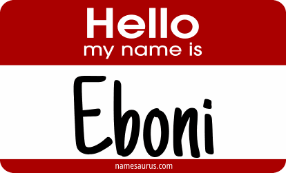 Hello my name is Eboni png download