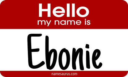 Hello my name is Ebonie png download