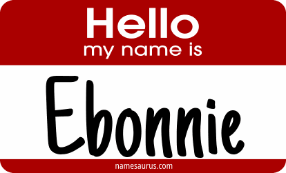 Hello my name is Ebonnie png download
